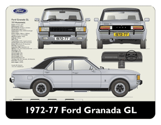 Ford Granada GL 1972-77 Mouse Mat